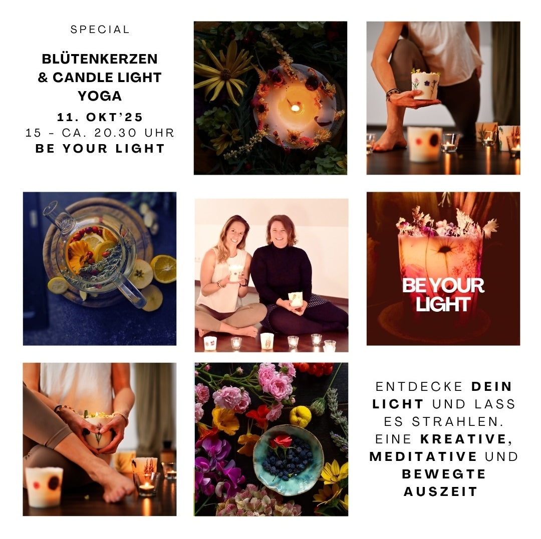 Blütenkerzen & Candlelight Yoga 11. Oktober ab 15.00 Uhr