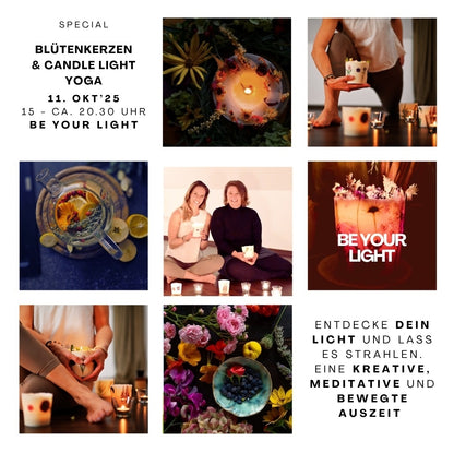 Blütenkerzen & Candlelight Yoga 11. Oktober ab 15.00 Uhr