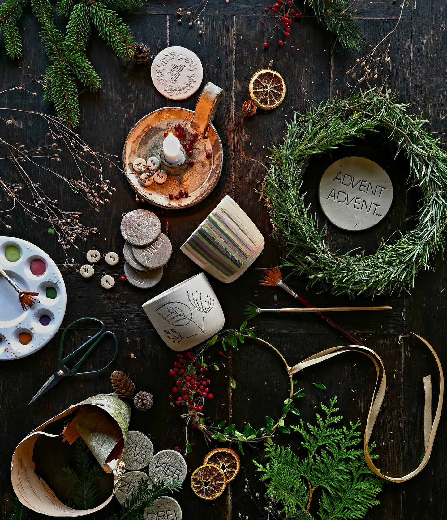 Advents-Workshop: Kranz & Keramik